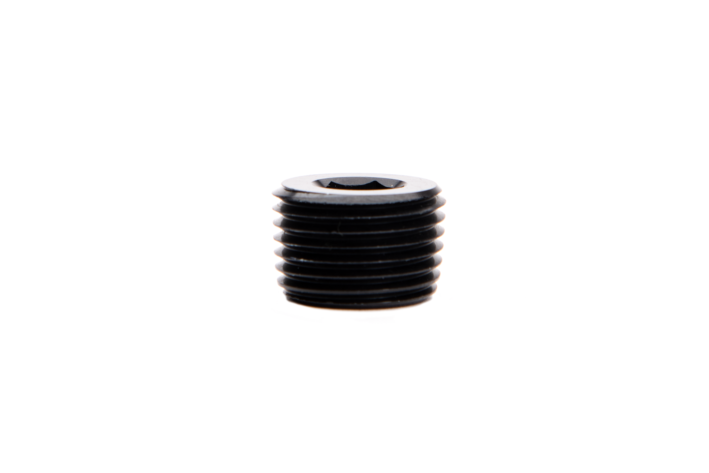 Fleece 1/4" NPT Hex Socket Plug Black